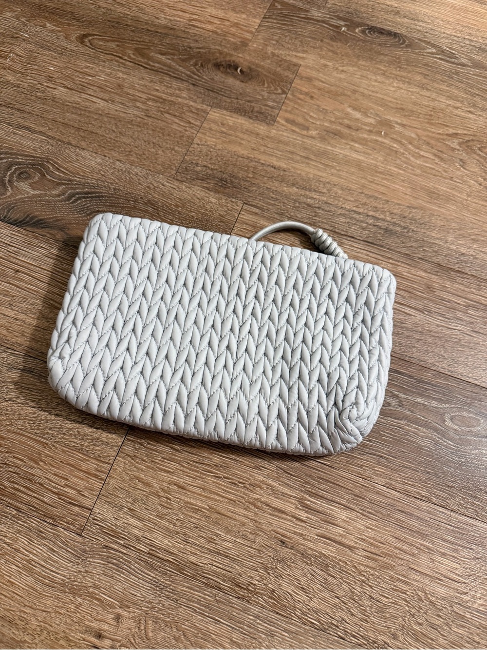 Marshalls Woven Wristlet Clutch - White